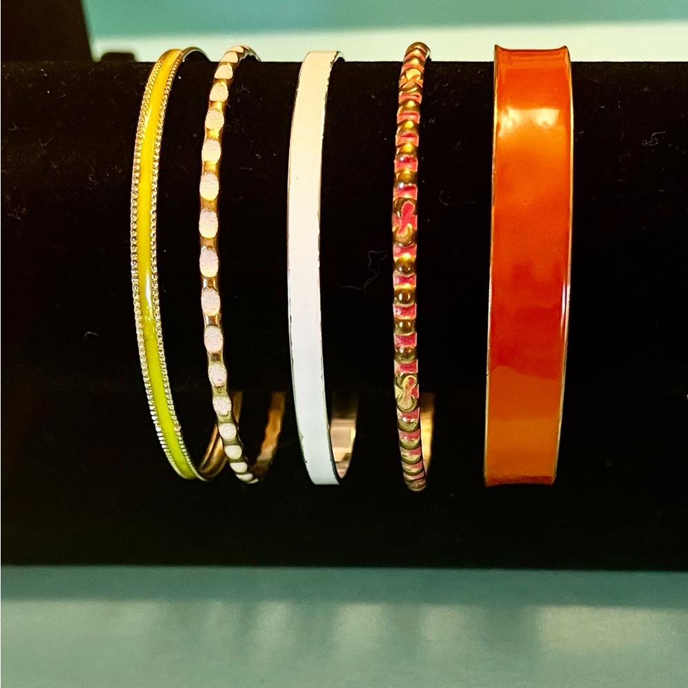 Funky Vintage Stackable Bracelets - image 1